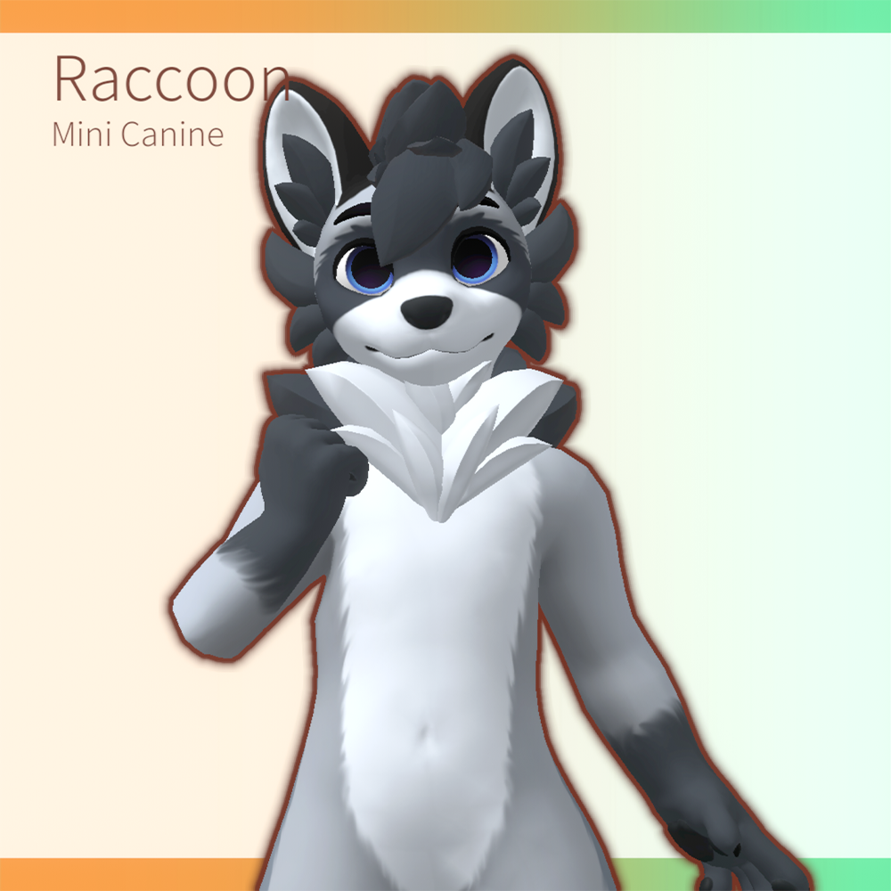 Mini Canine - Raccoon Texture